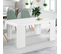 Table Console Extensible Orlando 6 Personnes 140 Cm Bois Blanc