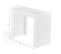 Table Console Extensible Orlando 6 Personnes 140 Cm Bois Blanc