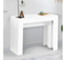 Table Console Extensible Orlando 10 Personnes 235 Cm Bois Blanc