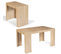 Table Console Extensible Orlando 6 Personnes 140 Cm Bois Façon Hêtre