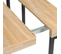 Table Console Extensible Toronto 6 Personnes 140 Cm Design Industriel