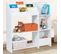 Meuble De Rangement Emma Étagère Jouets Et Bibliothèque Enfant En Bois Blanc