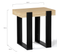 Lot De 2 Tables De Chevet Phoenix Tables D'appoint Bois Et Noir