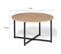 Table Basse Ronde Detroit 70 Cm Design Industriel