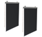 Lot De 2 Stores Enrouleurs L.124 X H. 225 Cm Pour Pergola Noir