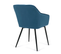 Lot De 2 Chaises De Salle à Manger, Fauteuils De Table Mady En Velours Bleu Canard