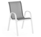 Salon De Jardin Madrid Table 190 Cm Et 8 Chaises Empilables Blanc Et Gris