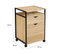 Caisson De Bureau Support Imprimante Detroit 2 Tiroirs Design Industriel