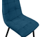 Lot De 6 Chaises Mila En Velours Bleu Pour Salle à Manger