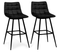 Lot De 4 Tabourets De Bar Mady En Velours Noir