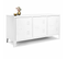 Buffet Bas 113 Cm Ester 3 Portes Métal Blanc Design Industriel