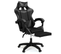 Fauteuil De Gaming Alex Réglable Avec Repose-pied, Coussin De Tête Et Coussin Lombaire Noir Et Gris