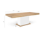 Table À Manger Extensible Rectangle Eden 6-10 Personnes Bois Et Blanc 160-200 Cm