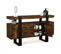 Buffet 140 Cm Phoenix 4 Portes Bois Effet Vieilli Et Noir