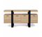 Buffet 160 Cm Phoenix XXL 4 Portes Bois Et Noir