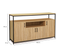 Buffet 4 Portes 140 Cm Detroit Avec Niche Design Industriel