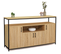 Buffet 4 Portes 140 Cm Detroit Avec Niche Design Industriel