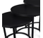 Lot De 3 Tables Basses Gigognes Rondes Davis 35/40/45 En Métal Noir Mat Design Industriel