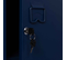 Armoire Vestiaire Ester Porte Métal Bleu Foncé Design Industriel