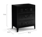 Commode Ester 60 Cm 3 Tiroirs Métal Noir Design Industriel