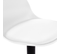 Lot De 2 Tabourets De Bar Karl Design Blanc Pied Noir