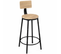 Lot De 4 Tabourets De Bar Detroit Assise Ronde Avec Dossier Design Industriel