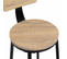 Lot De 4 Tabourets De Bar Detroit Assise Ronde Avec Dossier Design Industriel