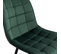 Lot De 4 Chaises Mady En Velours Mix Color Vert, Gris Clair, Gris Foncé, Bordeaux