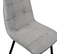 Lot De 6 Chaises Mila En Velours Gris Clair Pour Salle à Manger