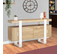 Buffet 140 Cm Phoenix 4 Portes Bois Et Blanc