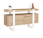 Buffet 140 Cm Phoenix 4 Portes Bois Et Blanc