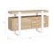 Buffet 140 Cm Phoenix 4 Portes Bois Et Blanc