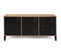 Buffet Bas 113 Cm Ester Bois 3 Portes Métal Noir Design Industriel