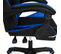 Fauteuil De Gaming Alex Réglable Avec Repose-pied, Coussin De Tête Et Coussin Lombaire Noir Et Bleu