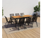 Salon De Jardin Poly Extensible Table 90-180 Cm Et 8 Chaises Bois Et Noir