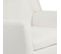 Fauteuil Scandinave Liv En Tissu Bouclette Blanc