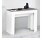 Table Console Extensible Orlando 10 Personnes 235 Cm Bois Blanc Et Effet  Béton