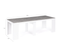 Table Console Extensible Orlando 10 Personnes 235 Cm Bois Blanc Et Effet  Béton