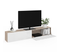 Meuble TV 180 Cm Suspendu Elio 2 Portes Bois Et Blanc