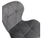 Lot De 4 Chaises Robine En Velours Gris Clair Pieds Noirs