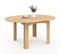 Table à Manger Extensible Ronde Dona 4-6 Personnes Façon Hêtre 120-160 Cm