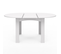 Table à Manger Extensible Ronde Dona 4-6 Personnes Blanc 120-160 Cm