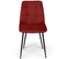 Lot De 4 Chaises Mila En Velours Mix Color Vintage Bordeaux, Gris Foncé, Gris Clair, Jaune Ocre