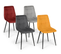 Lot De 4 Chaises Mila En Velours Mix Color Vintage Bordeaux, Gris Foncé, Gris Clair, Jaune Ocre