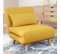 Fauteuil Convertible Romeo Lit D'appoint 1 Place 80x190 Cm Tissu Jaune