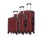 Set De 3 Valises Abs Harlem-a 4 Roues