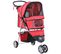 Poussette Buggy Chien Chat Rouge