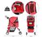 Poussette Buggy Chien Chat Rouge