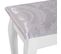 Coiffeuse Et Tabouret Style Baroque 5 Tiroirs Mdf Bois Blanc