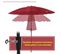 Parasol Inclinable Rond Diamètre 2,6 M Rouge